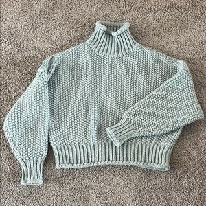 H&M Light Blue Turtleneck Sweater